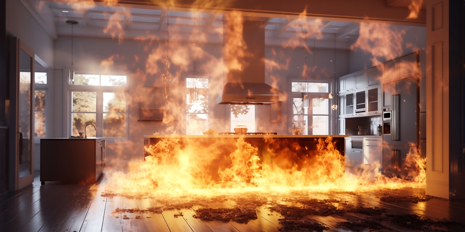 R.S Sicco UG – Wasser- & Brandschadensanierung, Reinigung und Gebäudedienste - Eine Küche brennt 