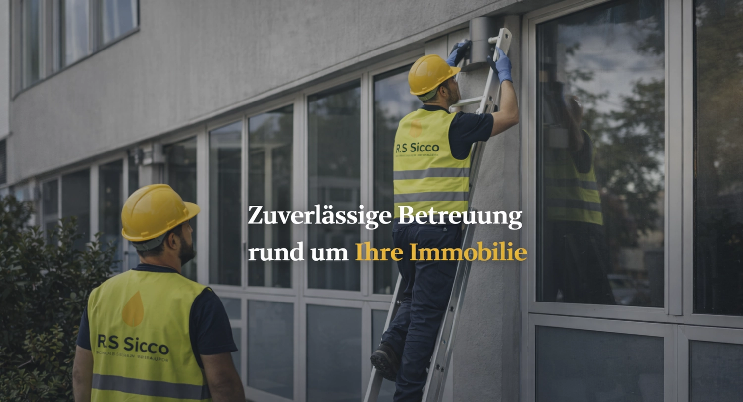 R.S Sicco UG – Wasser- & Brandschadensanierung, Reinigung und Gebäudedienste - Arbeiter, die Immobilienarbeiten durchführen